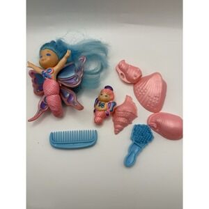 Sea Wee Shimmer Wind BELLE BUTTERFLY W/ BABY WHISPY Kenner 1986